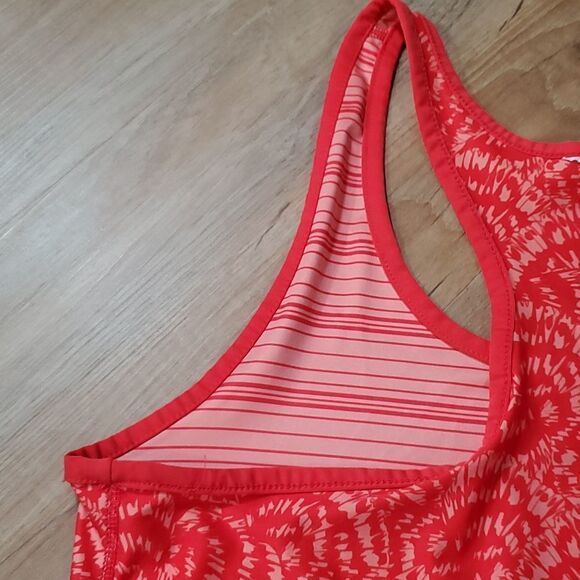 🔺️Athletic Works Coral Print Reversible Athletic Racerback Tank Large - Picture 7 of 12
